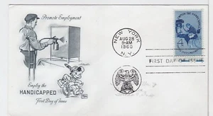 TurtlesTradingPost- Employ The Handicapped 1960 Pinocchio-  #1155  FDC Artmaster - Picture 1 of 1
