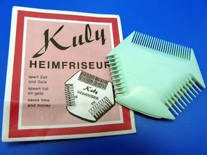 Kuly Heimfriseur Haarschneider Effiliermesser Kamm ORIGINAL und bekannt grün NEU - Bild 1 von 3