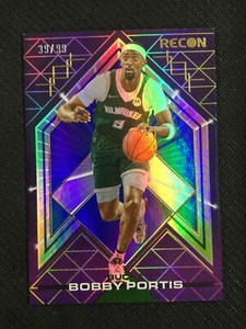 2021-22 Panini Recon #95 Bobby Portis Holo Blue /99 Milwaukee Bucks No Reserve