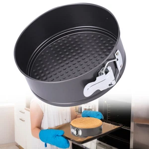 Non Stick Springform Cake Pan 18cm Baking Kitchen Tools Round Party Tray Tin - Picture 1 of 9