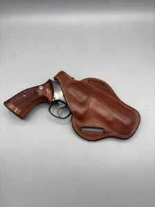 Vintage Bianchi Shadow #8L Leather Holster for 4" S&W K-frame .38/.357 RH - Picture 1 of 9