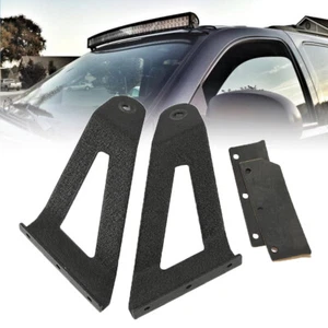 Soporte de montaje de parabrisas para Jeep Cherokee XJ 50" pulgadas barra de luz LED curvada - Imagen 1 de 12