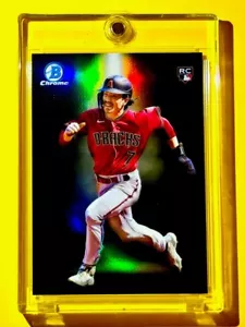 Corbin Carroll RARE ROOKIE CARD REFRACTOR BOWMAN CHROME SPOTLIGHT RC - MINT! - Picture 1 of 8