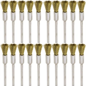 20PCS Brass Wire Brushes - Metal Rust Removal, Cleaning, and Polishing - 6Mm Dia - Picture 1 of 12