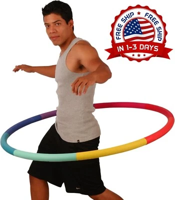 Banda de ejercicio Hula Hoop con peso Hula Hoop Espuma, Plástico Desmontable Ade Foto 1 de 4
