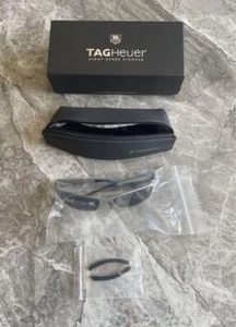 TAG HEUER TH1006 Sport Sunglasses Titanium Alloy Matte Silver Frame 55-19 123 - Picture 1 of 9
