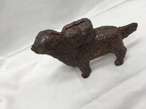 ANTIQUE HUBLEY ?TOY CO CAST IRON BANK DOG ART STATUE SCULPTURE DOORSTOP US - Picture 1 of 8