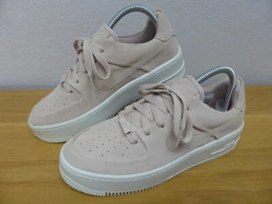 Nike Air Force 1 Sage Low Pink Suede Trainers Size UK 5.5 US 8 EUR 39 - Picture 1 of 14
