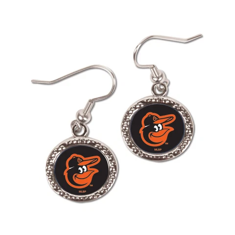 Baltimore Orioles Round Earrings Cover