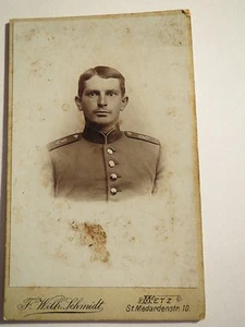 Metz - Soldat in Uniform - Regiment KB IR 8 ? / CDV - Picture 1 of 2