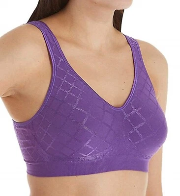 Sujetador Bali Comfort Flex Fit Sin Alambres Uva Jalea Diamante U-Back 3484  Foto 1 de 3