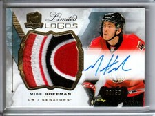 2015-16 The Cup Limited Logos Autographs #LLMH Mike Hoffman PATCH AUTO /50