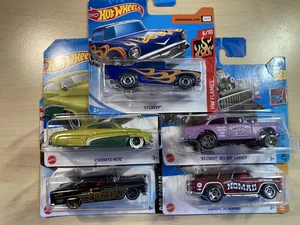 Hot wheels bundle x 5 1950's American muscle cars '55 Chevy Gasser '57 Chevy - Picture 1 of 12