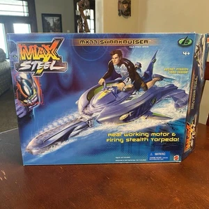 Vintage Max Steel MX77 Sharkruiser Aqua Attack Vehicle #29934 Mattel 2000 - Bild 1 von 9