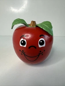 Vintage 1972 Fisher Price Happy Apple Sensory Musical Chime Wobble Retro Toy VGC - Picture 1 of 9