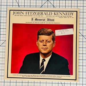 John Fitzgerald Kennedy JFK A Memorial Album LP Record 1963 Premier President - Bild 1 von 6