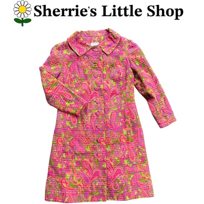 Abrigo chaqueta de vestir princesa cachemir rosa hecho a mano vintage años 60 para mujer talla XS Foto 1 de 4