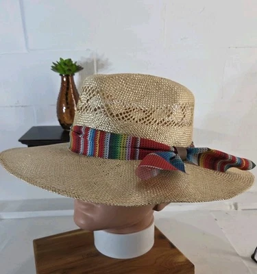 CHARLIE 1 HORSE FIESTA STRAW WESTERN HAT NICE  Large  - Image 1 of 4