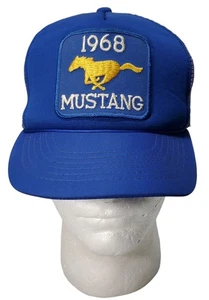Cappello Berretto Vintage Ford Mustang 1968 Patch Camionista Maglia Posteriore Snapback - Foto 1 di 13