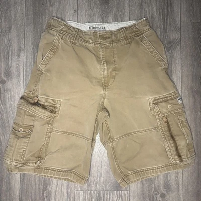 Aeropostale Cargo Shorts Mens 30 Khaki Authentic Cargos Multi Pocket Casual - Image 1 of 4
