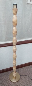 NEXT Holz Stehlampe gedrechselt Naturholz Stehleuchte Lampe - Bild 1 von 10