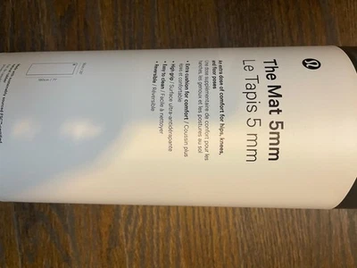 Estera de yoga Lululemon Take Form 5 mm negra maciza LU9AH8S NEGRA 26"x71" Foto 1 de 4