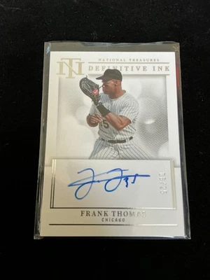 2023 Panini National Treasures Definitive Ink Frank Thomas Auto #DI-FT 06/25 - Image 1 of 2