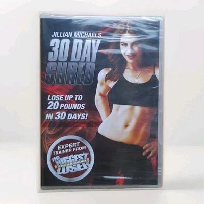 Jillian Michaels 30 Day Shred DVD Exercise Fitness Workout - New & Sealed - Image 1 of 4