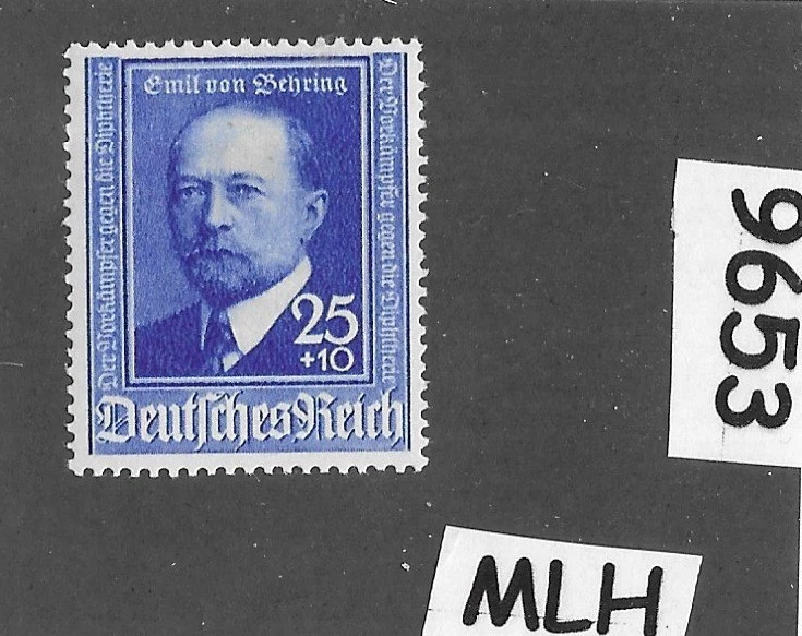 Mint  MLH stamp  B186  Third Reich Germany 1940 Von Behring Scientist   #9653 - Image 1 of 1
