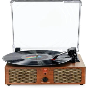 Vinyl Record Player Bluetooth Vintage 3-Speed Portable Turntables (open box) - Imagen 1 de 7