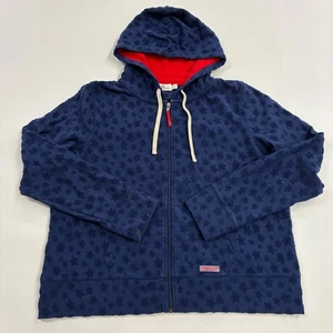 Felpa con cappuccio Vineyard Vines donna blu full zip stelle taglia XL - Foto 1 di 7