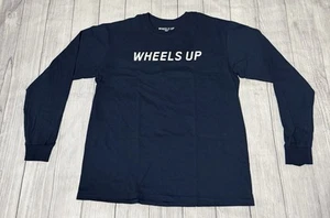 Camiseta Netjets Wheels Up 8760 azul manga larga para hombre talla XL - Imagen 1 de 4