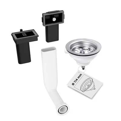 Siebkorbeinsatz 114mmØ 3 1/2 " Überlauf-Set mit herausnehmbarem Siebkörbchen - Bild 1 von 4