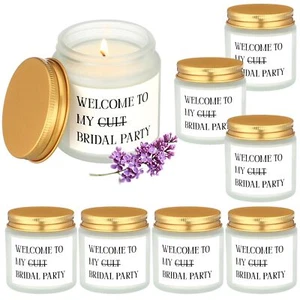 8 Pack Bridesmaid Proposal Gifts Welcome to My Bridal Party Bride Candles Mai... - Picture 1 of 7