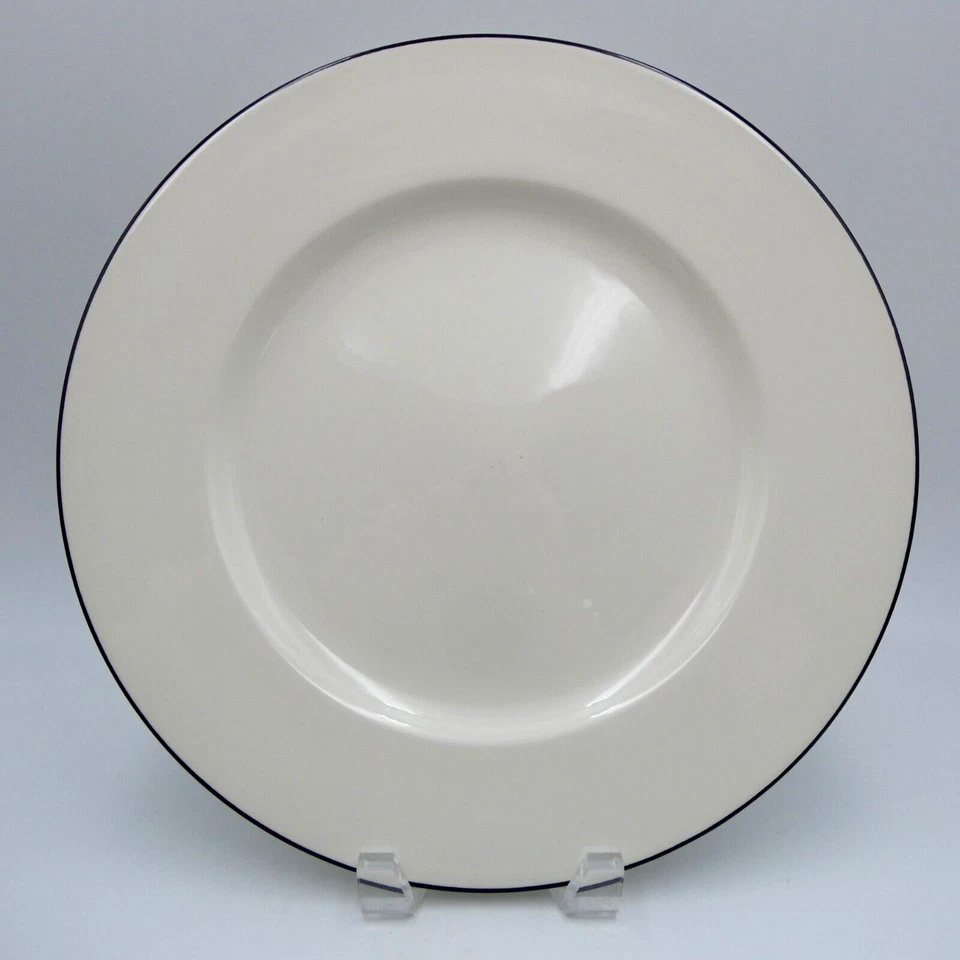Crate and Barrel Classique Black Line 12" Chop Plate Made in Great Britain - Image 1 of 4