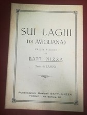 SUI LAGHI DI AVIGLIANA - BATT. NIZZA - SPARTITO MUSICALE 1952