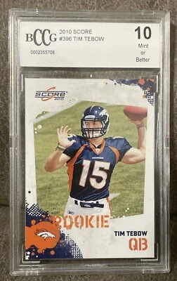 Tim Tebow 2010 Score - #396 BCCG 10 Mint 💎(RC) Denver Broncos  Gator Heisman - Image 1 of 2