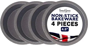 Deep Pie Quiche Backdose 4,5"" 4x individuell Superior doppelt beschichtet Antihaftbeschichtet - Bild 1 von 8