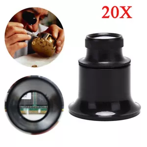 NEW 20X Monocular Coin Jewelry Eye Loupe Magnifier Diamond Jewelers Loop - Picture 1 of 9