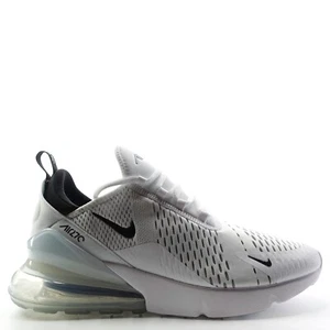 Nike Air Max 270 White Black Sneakers AH8050-100 Men's Size 10 - Picture 1 of 10