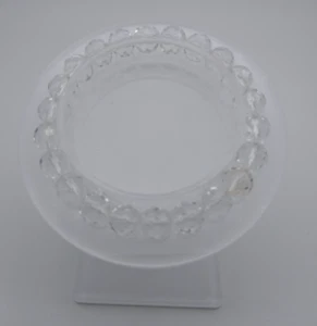 Bergkristall Armreif Edelstein (Stretch, elastisch) Kugel-0,9-1 cm handgefertigt - Bild 1 von 12