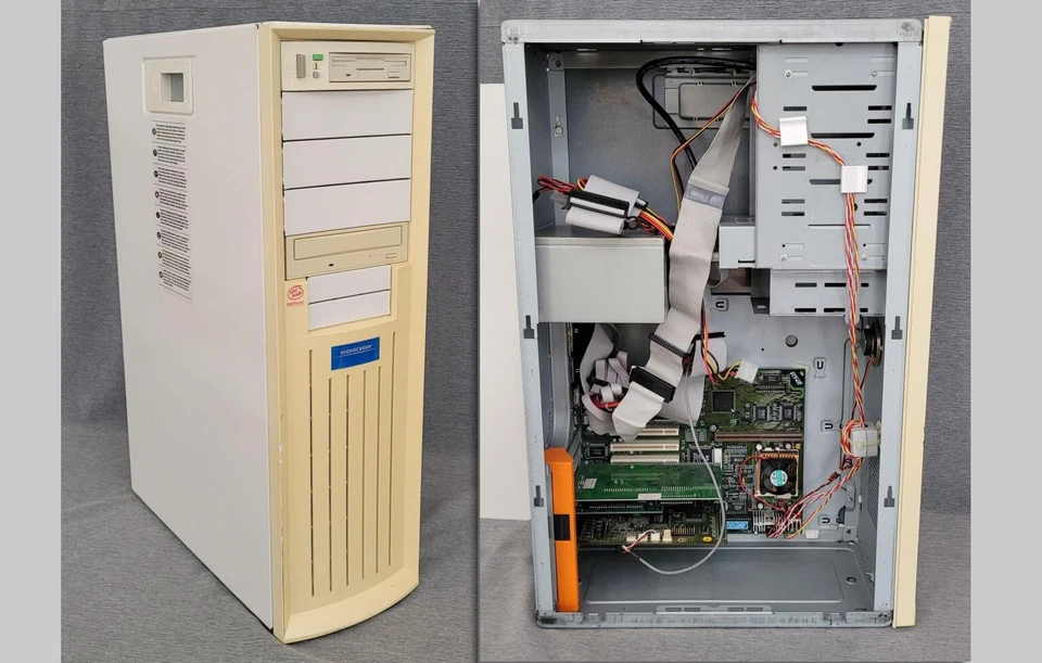 Vobis Highscreen Big Tower DOS Gaming Retro PC Pentium-S 166 A-Trend ATC-2000 MB - Bild 1 von 4