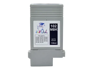 InkOwl 130ml Compatible Cartridge for CANON PFI-102MBK MATTE BLACK iPF710MFP - Picture 1 of 1