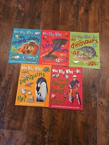 Why Why Why books by Miles Kelly Publishing (5 Book Set) - Picture 1 of 6