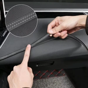 Car Interior Trim Strip 2M DIY PU Leather Trim Line Door Dashboard Seam Strips - Picture 1 of 8