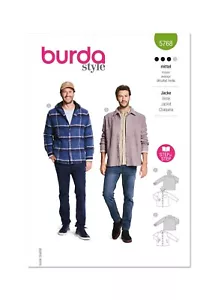 BURDA 5768 MEN'S JACKET SEWING PATTERN Sizes 38-48 IN 2 STYLES Skill: Average - Picture 1 of 8