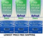3x Refresh Tears OFFICIALLY USA Lubricant Eye Drops Exp 2025 Eyes VISION