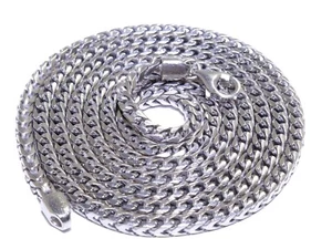 Cadena de collar de 61,6 gramos de plata de 0,925 Franco Link 3,70 mm 36 pulgadas para hombre  - Imagen 1 de 6