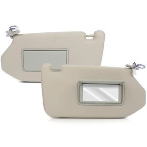MIROZO 2X Left + Right Side Gray Sun Visors Pair For Nissan Pathfinder 13-18 - Picture 1 of 7