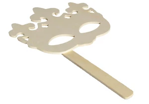 Masque Couronne Face à main Bois - Imagen 1 de 1